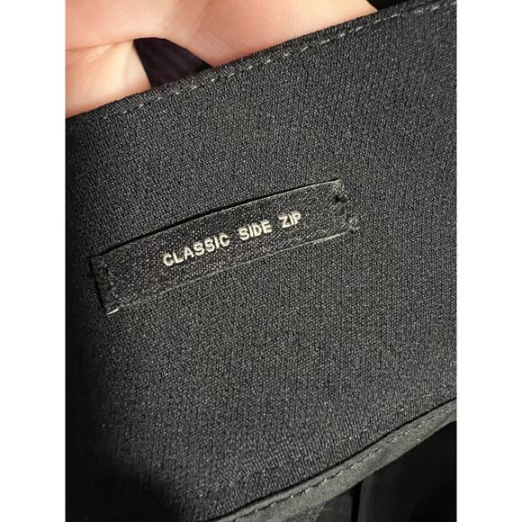 Talbots Women's Classic Black Straight Leg Side Zip Dress Trouser Pants Size 10 - Picture 9 of 10